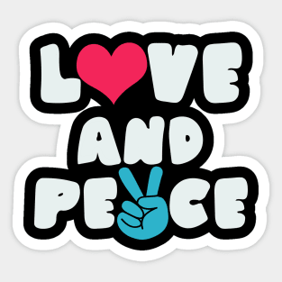 Love and Peace Sticker